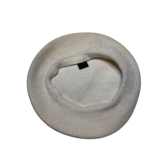 Womens Cream Wool Beret Hat Classic French Style Vintage Chic Winter European - Picture 4 of 7